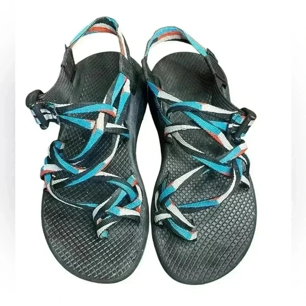 CHACO WOMEN'S Z/CLOUD X2
SANDALS - POINT TEAL sz 7 preloved - Picture 7 of 8